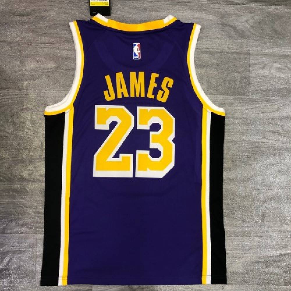 Men's Los Angeles Lakers LeBron James #23 Jordan Purple 20/21 Swingman Jersey - Statement Edition-Pro Kit Vault | Brand New 26/27 Sports Jerseys
